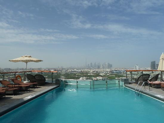 view from pool - Picture of Hilton Dubai Creek, Dubai